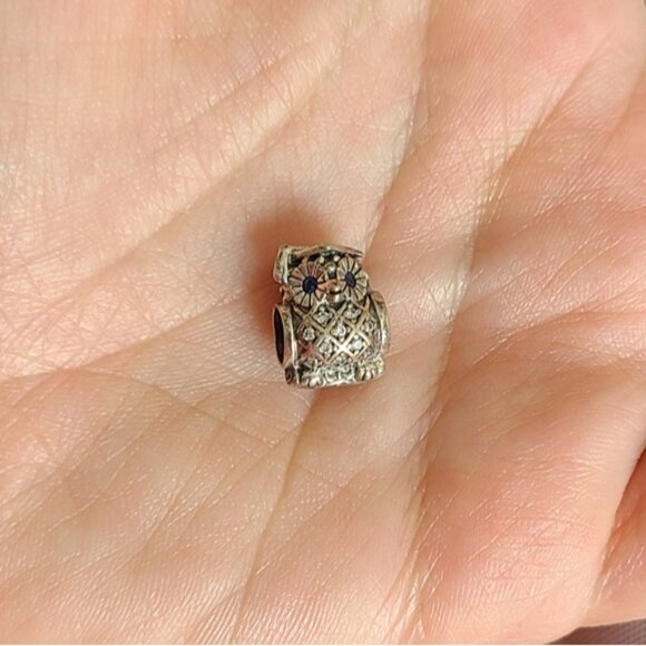 Pandora Sterling Silver 925 Owl Graduation Charm Bead - Picture 5 of 9